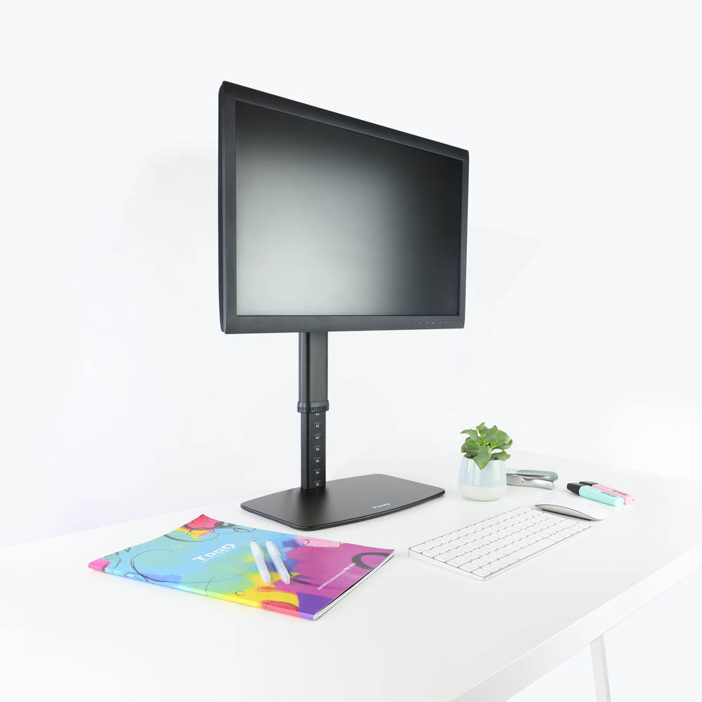 Tooq Soporte Mesa Monitor / Portátil - 2 Brazos - Negro